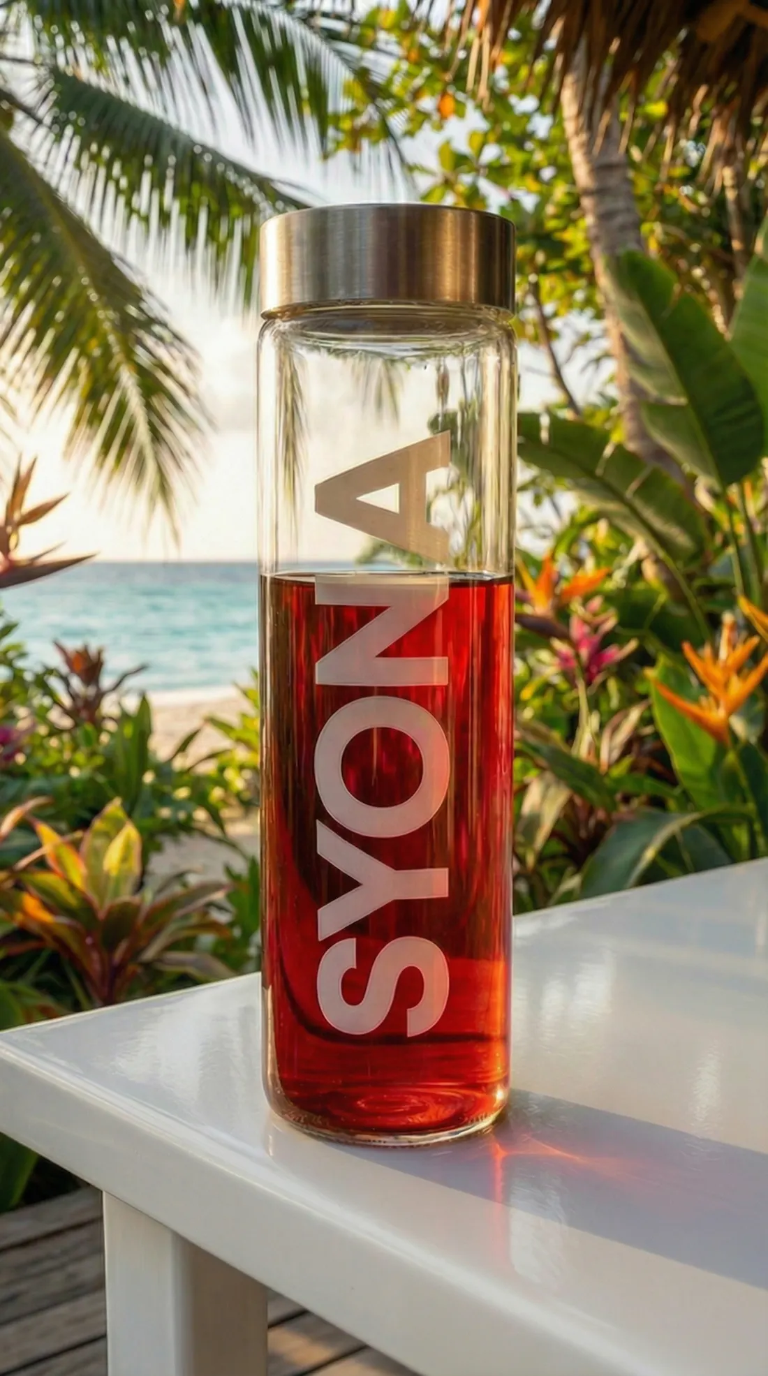 Syona sachet with a mason jar